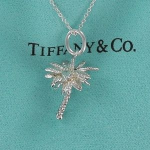 Palm Tree Charm Pendant Necklace 